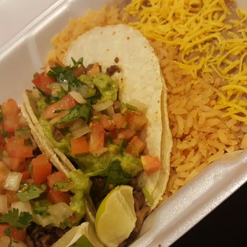 Alberto's - 2 carne asada taco plate $9 - Mexican Near Me - Salt Lake City, Utah
