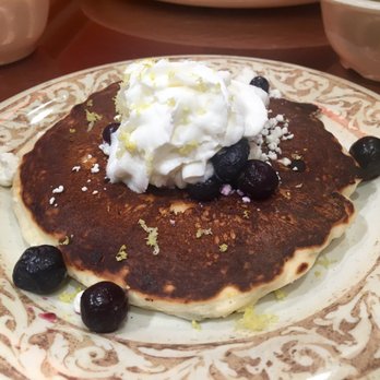 Another Broken Egg Cafe - Single lemon blueberry goat cheese pancake - Breakfast & Brunch Near Me - Roswell, Georgia