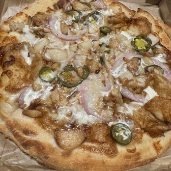 Blaze Pizza - Blazed BBQ (11-inch) with high rise dough as of 07/2024 - Salad Near Me - Monrovia, California