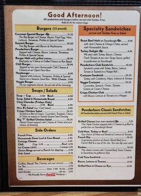 Menu photo 5 Powderhorn Cafe Grants Pass, OR