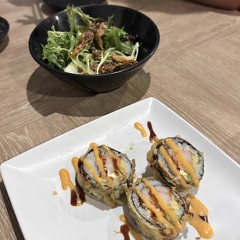 Hello Sushi Brea - Salmon skin salad - Japanese Near Me - Placentia, California