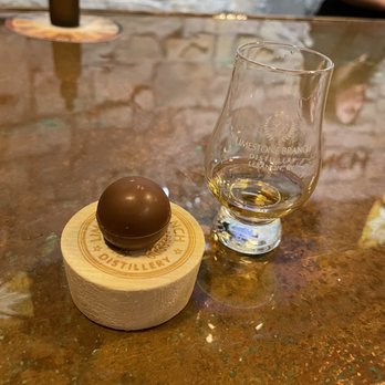 Limestone Branch Distillery - Snifter with Chocolate - Distilleries Near Me - Lebanon, Kentucky
