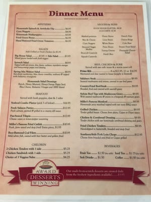 Menu photo 4 Miller's Grocery Cristiana, TN