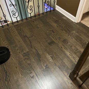 MD Flooring - Sanding,staining and 3 coats of water base satin(mix 3 ebony/ 1 classic gray) - Flooring Near Me MD Flooring - Sanding,staining and 3 coats of water base satin(mix 3 ebony/ 1 classic gray) - Flooring Near Me