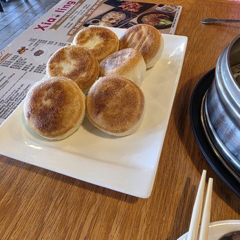 Xiaoling’s Kitchen - The Combo pan fried Bao. these come with 3 beef and 3 pork baos. - Chinese Near Me - The Colony, Texas Xiaoling’s Kitchen - The Combo pan fried Bao. these come with 3 beef and 3 pork baos. - Chinese Near Me - The Colony, Texas