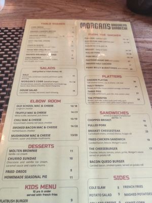 Menu photo 6 Morgan's Brooklyn Barbecue Brooklyn, NY Menu photo 6 Morgan's Brooklyn Barbecue Brooklyn, NY