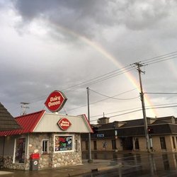 Dairy Queen Store - Double Rainbow over DQ.