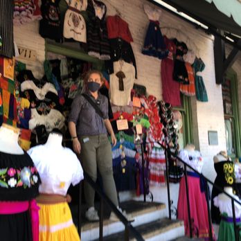 Olvera Street - Larger stores are mostly on one side of the street. - Local Flavor Near Me - Los Angeles, California