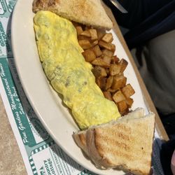 The Post Restaurant - Veggie omelette with a ton of vegetables.