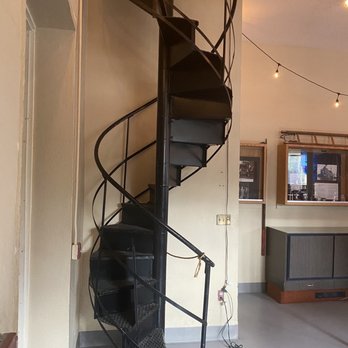 Side A Brewing - a spiral staircase in a building - Breweries Near Me - La Grande, Oregon