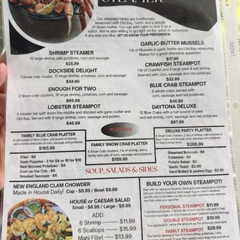 Macker Seafood - Menu - Seafood Near Me - Daytona Beach, Florida