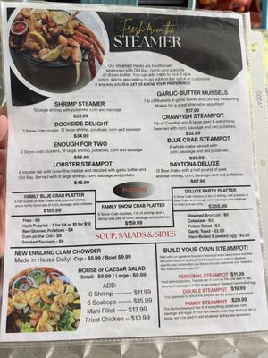 Menu photo 2 Macker Seafood Daytona Beach, FL