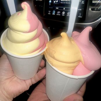 Meadowlark Dairy - Right cup: Orange & Strawberry Left cup: Strawberry & Pineapple - Ice Cream & Frozen Yogurt Near Me - Pleasanton, California Meadowlark Dairy - Right cup: Orange & Strawberry Left cup: Strawberry & Pineapple - Ice Cream & Frozen Yogurt Near Me - Pleasanton, California