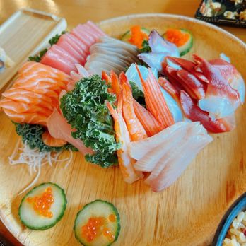 Akino - "Sashimi platter" all you can eat - Sushi Bars Near Me - Elmhurst, New York Akino - "Sashimi platter" all you can eat - Sushi Bars Near Me - Elmhurst, New York
