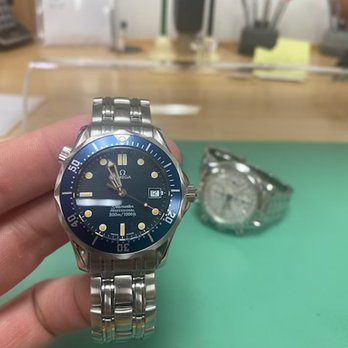 Bentley Watch Repair - Changed bezel from chrome to blue complete bezel swap from Omega mid size watch 36mm - Watch Repair Near Me - Hiawatha, Iowa Bentley Watch Repair - Changed bezel from chrome to blue complete bezel swap from Omega mid size watch 36mm - Watch Repair Near Me - Hiawatha, Iowa
