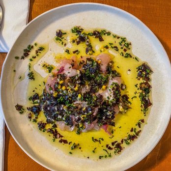 Nous 4 - Sea Bream Carpaccio with passion fruit - French Near Me - Paris, 75