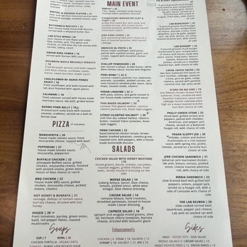 The Lab Collaborative - The Menu - New American Near Me - Oceanside, California The Lab Collaborative - The Menu - New American Near Me - Oceanside, California