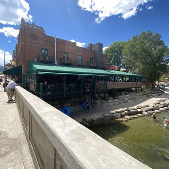 Boathouse Cantina - The back of the building on the river - Burgers Near Me - Salida, Colorado