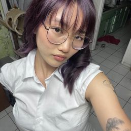 full head plum purple!