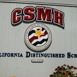 Charter School of Morgan Hill - The school's new signage after obtaining the California Distinguish School status.