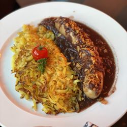 Restaurant Stadel - Pork sausage with rosti