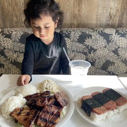 All mine! Kalbi plate with spam musubi
