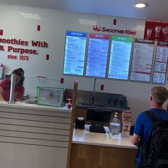 Smoothie King - a man and a woman at a counter - Juice Bars & Smoothies Near Me - Fort Worth, Texas Smoothie King - a man and a woman at a counter - Juice Bars & Smoothies Near Me - Fort Worth, Texas