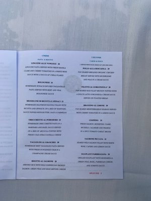Menu photo 6 Luna Blu Tiburon, CA