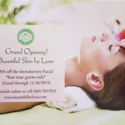 Beautiful Skin by Lynn - Grand Opening special good through November 30, 2019