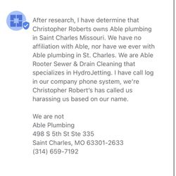 Able Plumbing & Drain Cleaing