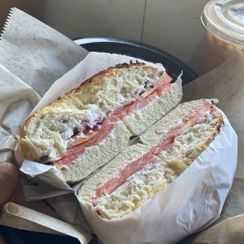 LilyPopp Cafe - The LOX- cold sandwich with smoked salmon cream cheese and capers - Coffee & Tea Near Me - Anaheim, California LilyPopp Cafe - The LOX- cold sandwich with smoked salmon cream cheese and capers - Coffee & Tea Near Me - Anaheim, California