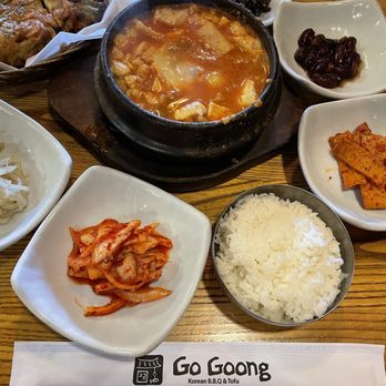 Go Goong - Tofu soup with Beef and Seafood - Korean Near Me - Dublin, California Go Goong - Tofu soup with Beef and Seafood - Korean Near Me - Dublin, California
