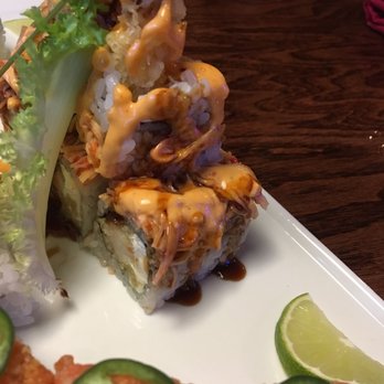 Ichiban - Superman roll! Shrimp tempura, cream cheese with a spicy crab and mayo sauce on top. - Sushi Bars Near Me - Columbus, Ohio