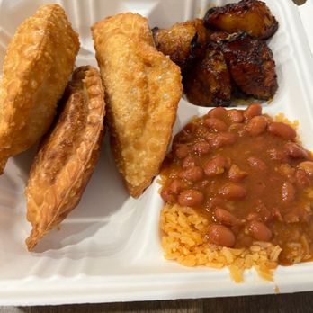 Island Empanada - Shirley - 3 Empanadas, Rice and Beans, Sweet Plantains and Fountain Drink (16 Oz.) Dinner Special - Empanadas Near Me - Shirley, New York Island Empanada - Shirley - 3 Empanadas, Rice and Beans, Sweet Plantains and Fountain Drink (16 Oz.) Dinner Special - Empanadas Near Me - Shirley, New York