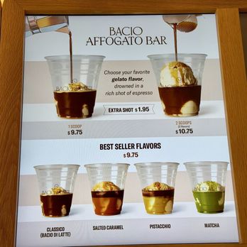 Bacio Di Latte - Menu February 2026 - Ice Cream & Frozen Yogurt Near Me - San Jose, California