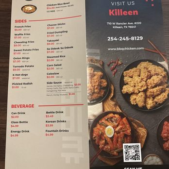 bb.q Chicken - Menu and prices - Chicken Shop Near Me - Killeen, Texas