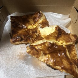 Khacapuri (cheese bread) $3 a slice Khacapuri (cheese bread) $3 a slice