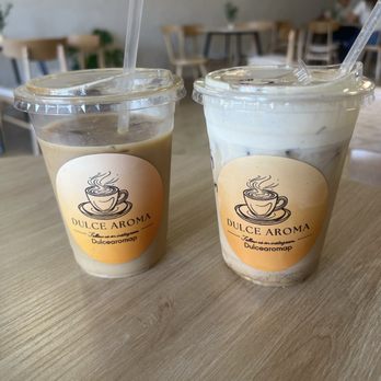 Dulce Aroma - Sugar Free vanilla and Mazapan Pumkin latte. - Coffee & Tea Near Me - Cathedral City, California Dulce Aroma - Sugar Free vanilla and Mazapan Pumkin latte. - Coffee & Tea Near Me - Cathedral City, California
