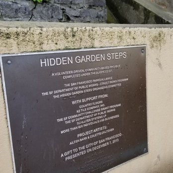 Hidden Garden Steps - Public Art Near Me - San Francisco, California Hidden Garden Steps - Public Art Near Me - San Francisco, California