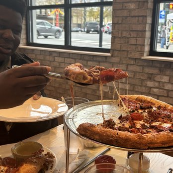 Mellow Mushroom Augusta - Cheese pull!! NEPHEW!! - Pizza Near Me - Augusta, Georgia Mellow Mushroom Augusta - Cheese pull!! NEPHEW!! - Pizza Near Me - Augusta, Georgia