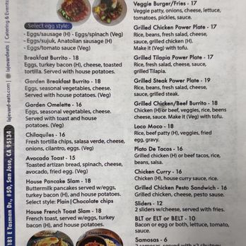 Lajevard Diner Cafe - Menu back - Breakfast & Brunch Near Me - San Jose, California Lajevard Diner Cafe - Menu back - Breakfast & Brunch Near Me - San Jose, California