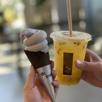 Dr.ink - Soft serve + mango passion drink - Coffee & Tea Near Me - San Jose, California