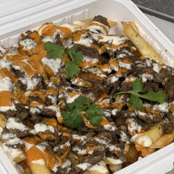 Flame & Fork - Beef over fries