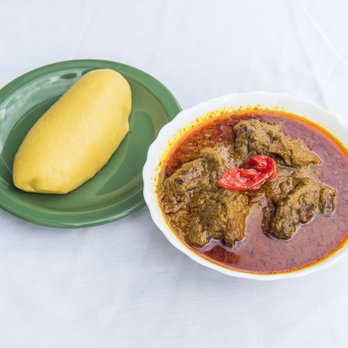 Ivo Restaurant - Palm nut stew with fufu plantain. - African Near Me - Lanham, Maryland Ivo Restaurant - Palm nut stew with fufu plantain. - African Near Me - Lanham, Maryland