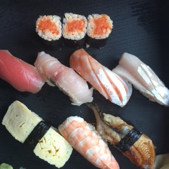 Sushi Taro - 7 regular nigiri choices and spicy tuna roll (part of restaurant week menu) - Sushi Bars Near Me - Washington, DC, District of Columbia