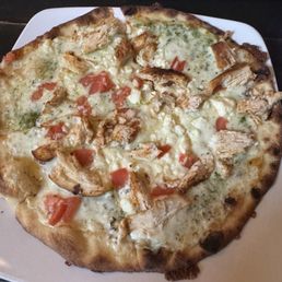 Chicken pesto pizza