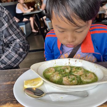 Brussels Bistro - Shrimp in garlic sauce was delicious - Belgian Near Me - San Clemente, California