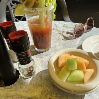 Empire Cafe - Salty no flavor Bloody Mary. The waiter said it was very spicy. Not at all! - Breakfast & Brunch Near Me - Houston, Texas