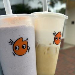 CoCo Fresh Tea & Juice - Taro slush Mango Green Tea