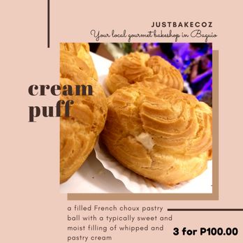 Just Bake Coz - Cream Puff by JustBakeCoz - Cafes Near Me - Baguio, BEN